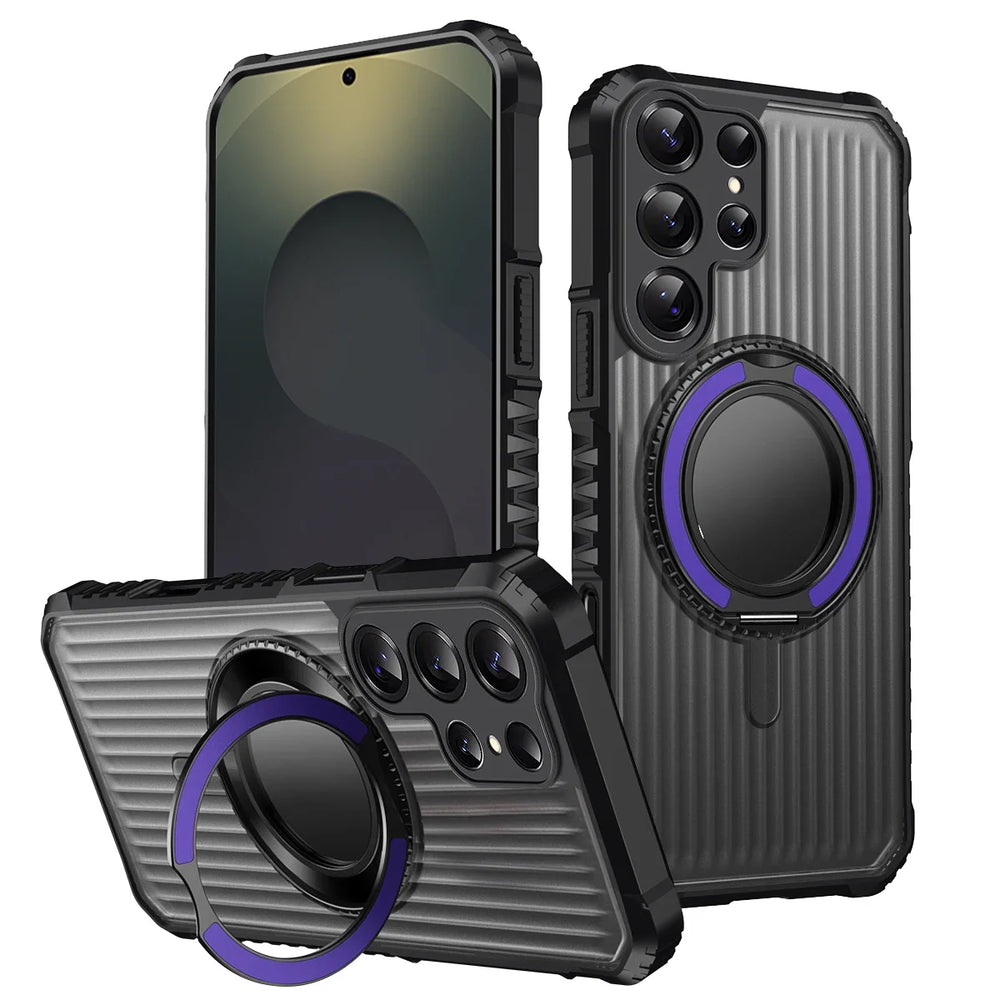 360° Rotate Ring Stand Shockproof Armor Case For Samsung