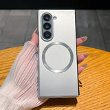 Ultra Thin Metal Paint Plating Magnetic Frosting Case For Samsung