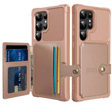 Magnetic Cards Solt Wallet Leather Case For Samsung