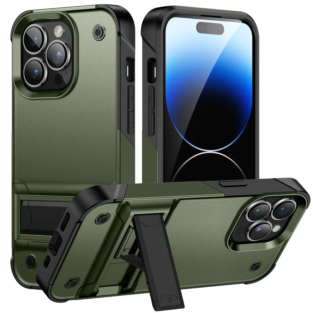 Military grade protective with stand Case For iPhone