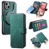 2 in 1 Detachable Leather Wallet For Magsafe Magnetic Phone Case For iPhone