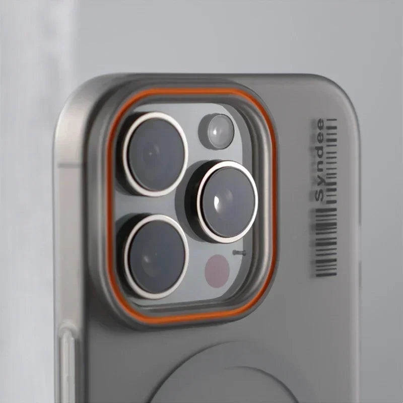Ultra Thin Frosted Barcode MagSafe Phone Case for iPhone