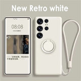 Liquid Silicone Magnetic Holder Case For Samsung