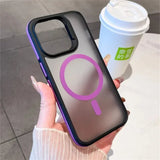 Matte Translucent Armor Shockproof Case For iPhone