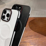 Matte Leather Magnetic For Magsafe Phone Case For iPhone
