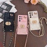 Crossbody Wallet Card Holder Case for Samsung