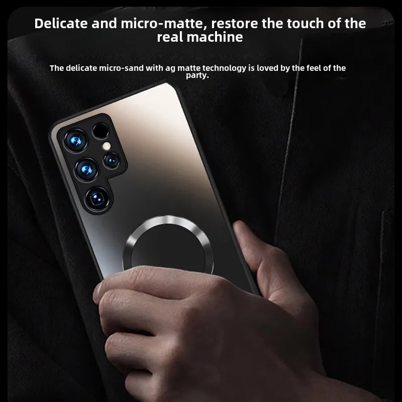 Male and Female Matte  Ultra-thin Magnetic case For Samsung