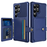 Magnetic Cards Solt Wallet Leather Case For Samsung