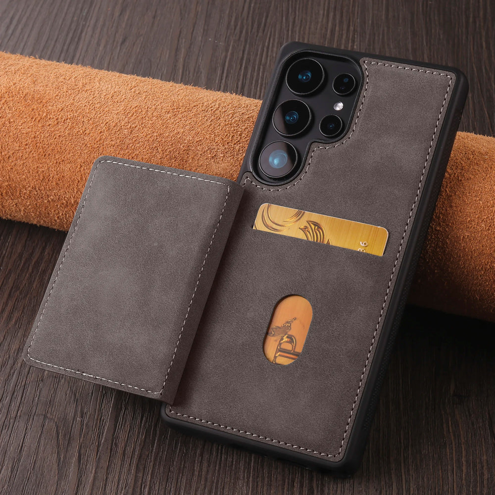 Leather Magnetic Case for Samsung