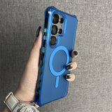 Armor Wave Curly Non-Slip Bumper Magsafe Case For Samsung