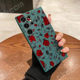 New Retro Fashion Rose Phone Case For Samsung