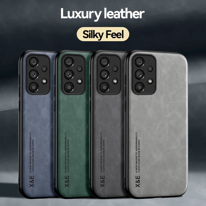 Luxury Magnetic Leather Case For Samsung Galaxy