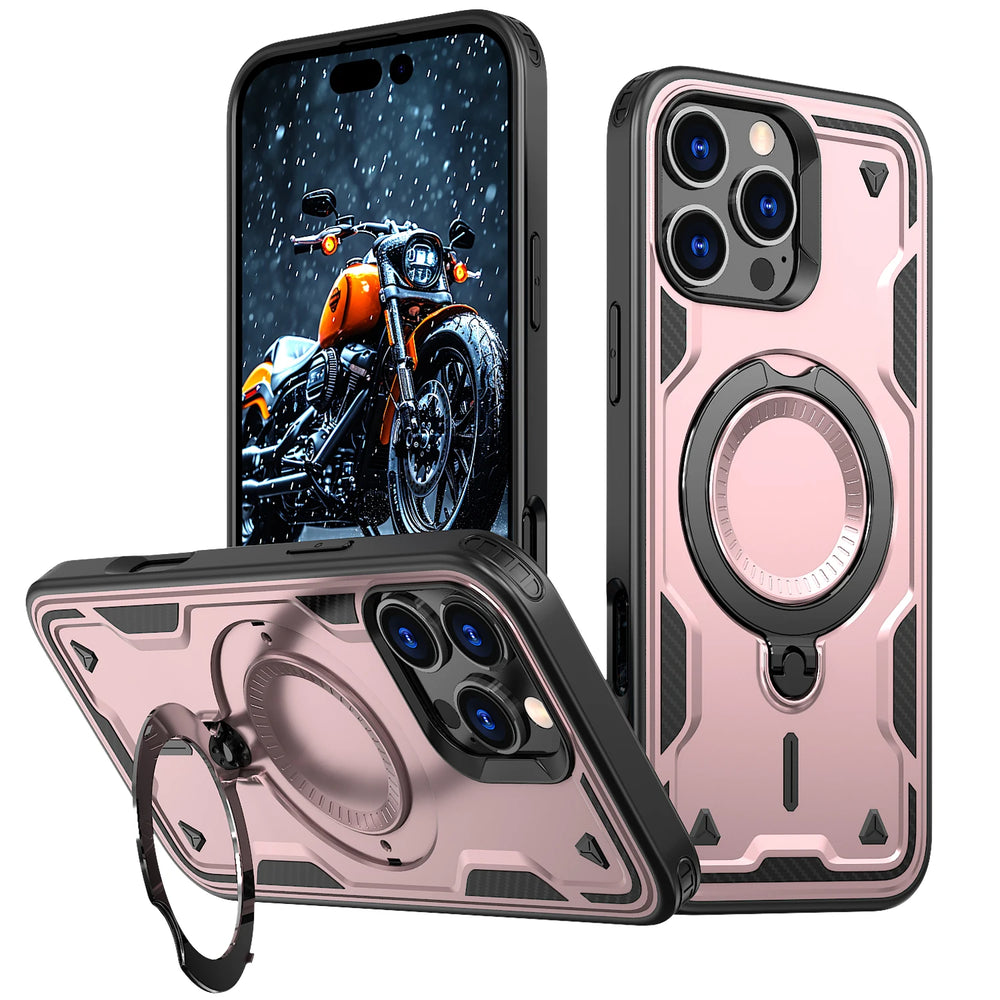 Shockproof Armor Metal Ring Holder Case For iPhone
