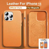Luxury Leather MagSafe Case for  iPhone