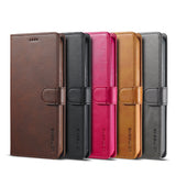 Business Leather + Flip Wallet Card Holder Case for Samsung Galaxy