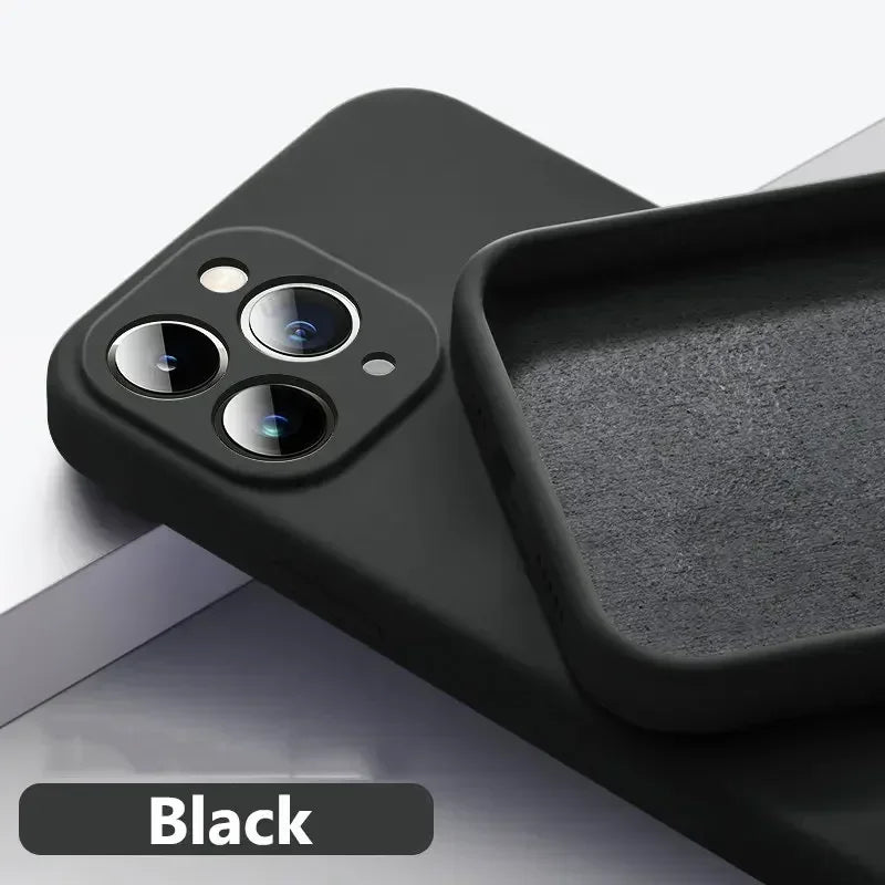 New Silicone Solid Color Fall and Collision Protection Case For IPhone