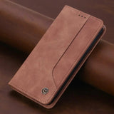 Leather Magnetic Flip Wallet Case For Samsung