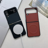Business PU Leather Magsafe Case for Samsung Galaxy