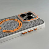 Ultrathin Frosted Geometric Elements MagSafe Case For iPhone