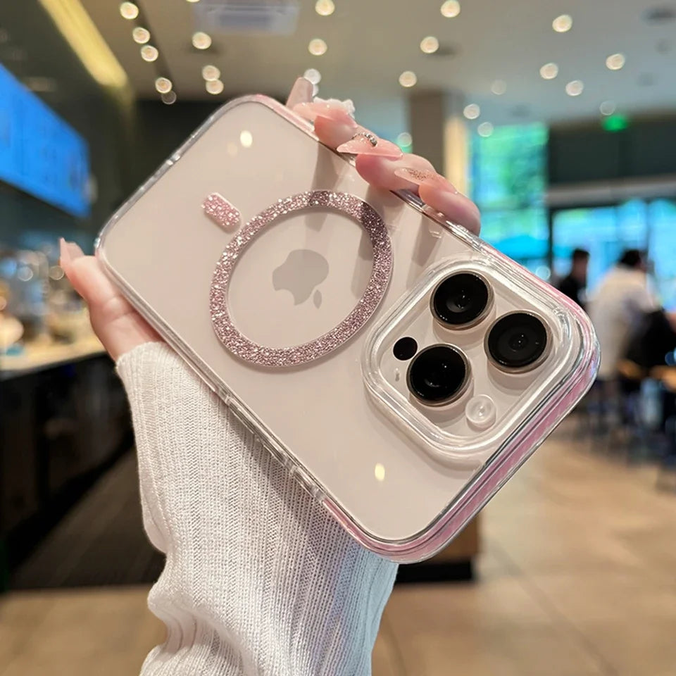 Glitter Silicone Phone Case For iPhone