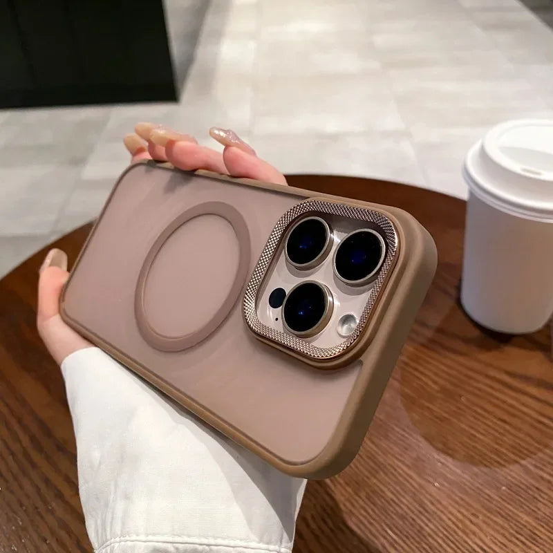 Luxury Matte Magsafe Phone Case For iPhone