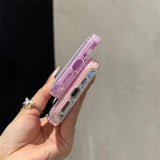 Luxury 2in1 Card Bag Candy Phone Case For iPhone