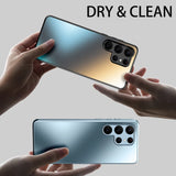 Luxury AG Silicone Matte Glass Case For Samsung Galaxy