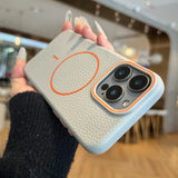 Luxury Magsafe Retro Leather Phone Case For iPhone