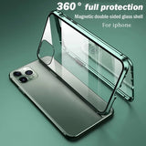 Double-Sided Glass 360°Full Protection Metal Case For IPhone