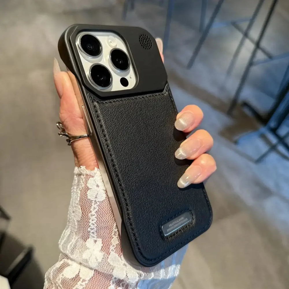 Business Aromatherapy Leather Case for iPhone