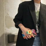 Cartoon wristband Flower Silicone Case For IPhone