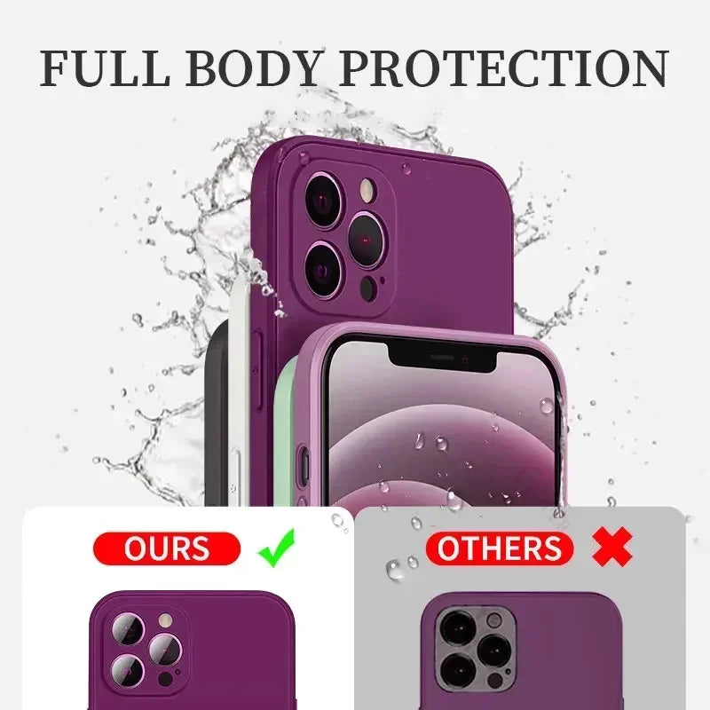 New Silicone Solid Color Fall and Collision Protection Case For IPhone