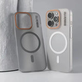 Ultra Thin Frosted Barcode MagSafe Phone Case for iPhone