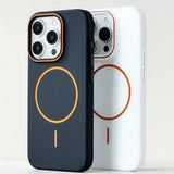 Ultra Thin Simple Hit Color Magsafe Phone Case for iPhone