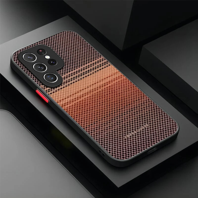 Luxury Real Aramid Fiber Matte Case For Samsung Galaxy