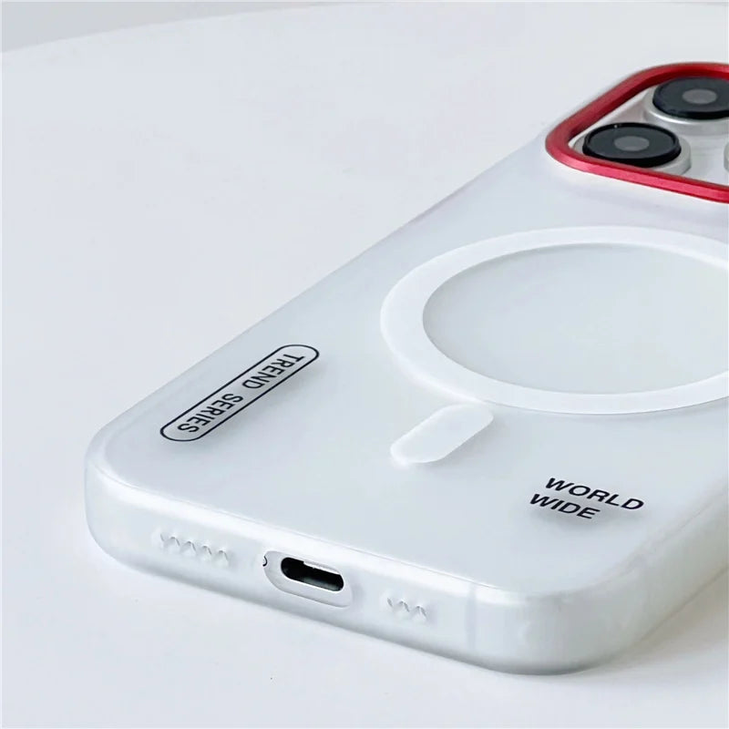 Matte Magnetic Shockproof Armor Cases For iPhone