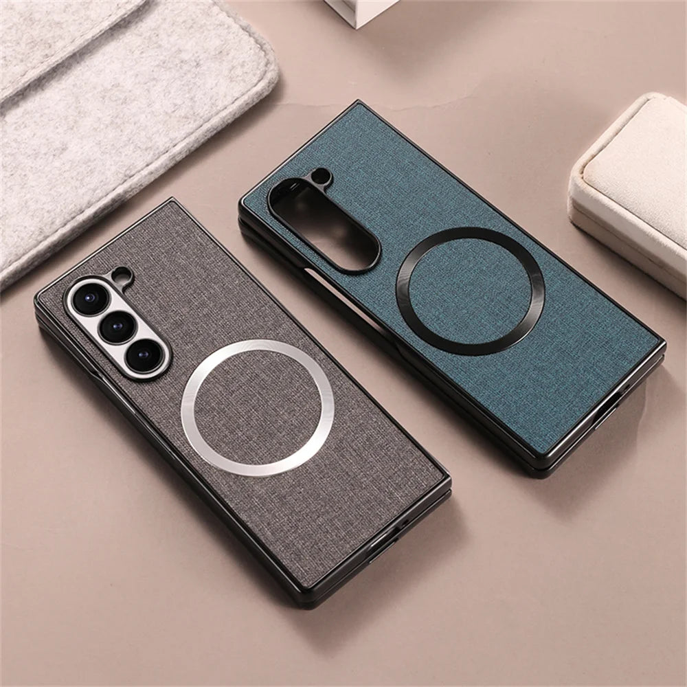 Cloth Pattern Magsafe Magnetic Cases For Samsung