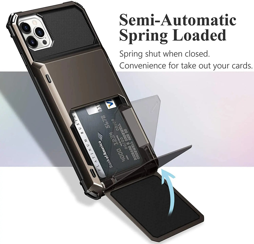 Card Slots Wallet Case For iPhone