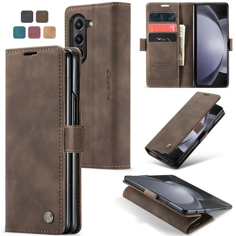 Leather Wallet Card Slot Phone Case for Samsung