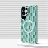 Honeycomb Mesh Cooling Magnetic Bumper Case for Samsung