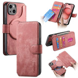 2 in 1 Detachable Leather Wallet For Magsafe Magnetic Phone Case For iPhone