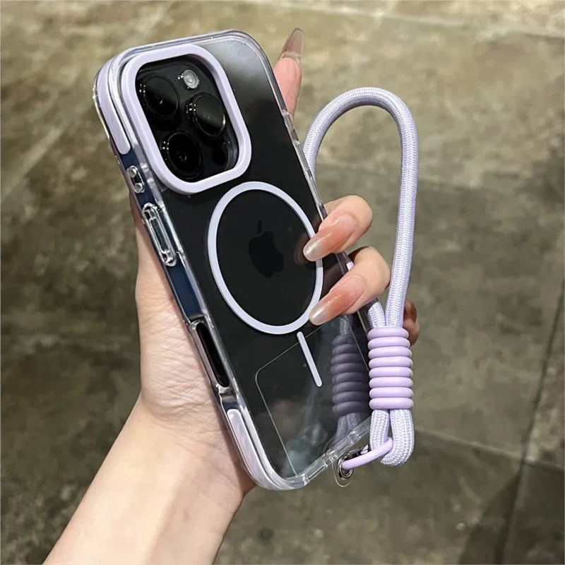 Luxury Clear Soft For Magsafe Case for iPhone