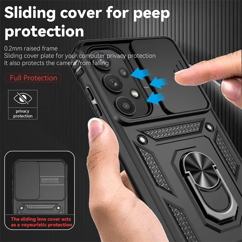 Anti-fall Shockproof Armor Case for Samsung Galaxy Ring Stand Case For Samsung