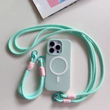 Crossbody Strap Lanyard Magnetic Case For iPhone