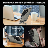 Stand Leather Bracket Magsafe Case for Samsung