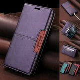 Flip Leather Magnetic Wallet Case for Samsung