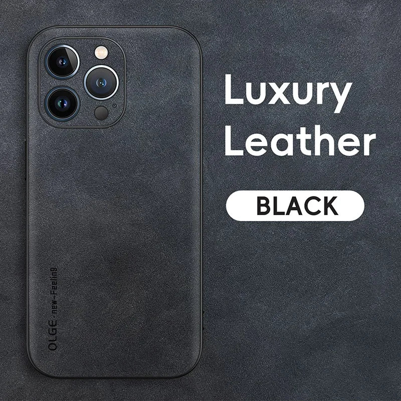 Luxury Leather Phone Case For iPhone