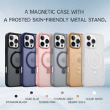 Shockproof Magnetic Kickstand Matte Case For iPhone