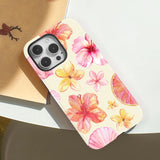 Luxury Magnetic 2 in 1 Flower Pattern Shockproof Case For iPhone