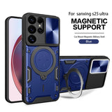Magnetic Ring Holder Armor Shockproof Case For Samsung